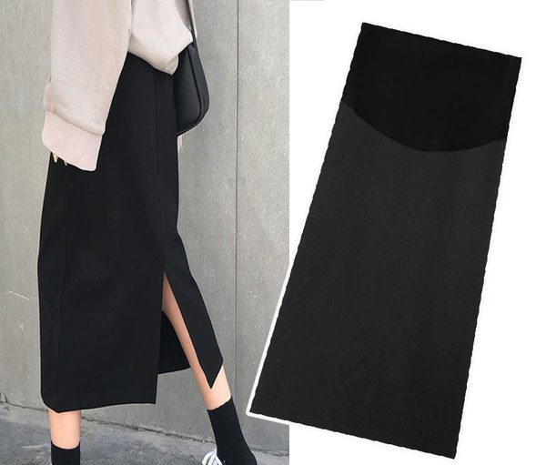 Prozirna trudnička suknja s prorezom