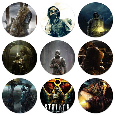 Κουτί 58mm S..alker Stalker Icons Καρφίτσες Διακόσμηση σημάτων Καρφίτσες Μεταλλικές κονκάρδες για διακόσμηση σακιδίου πλάτης