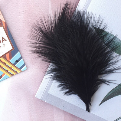 Pene de pui 10-15 cm 4-6 inci Pene naturale de curcan Artizanat de bricolaj pentru carnaval Halloween Craciun Dersses pentru musulm