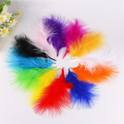Pene de pui 10-15 cm 4-6 inci Pene naturale de curcan Artizanat de bricolaj pentru carnaval Halloween Craciun Dersses pentru musulm