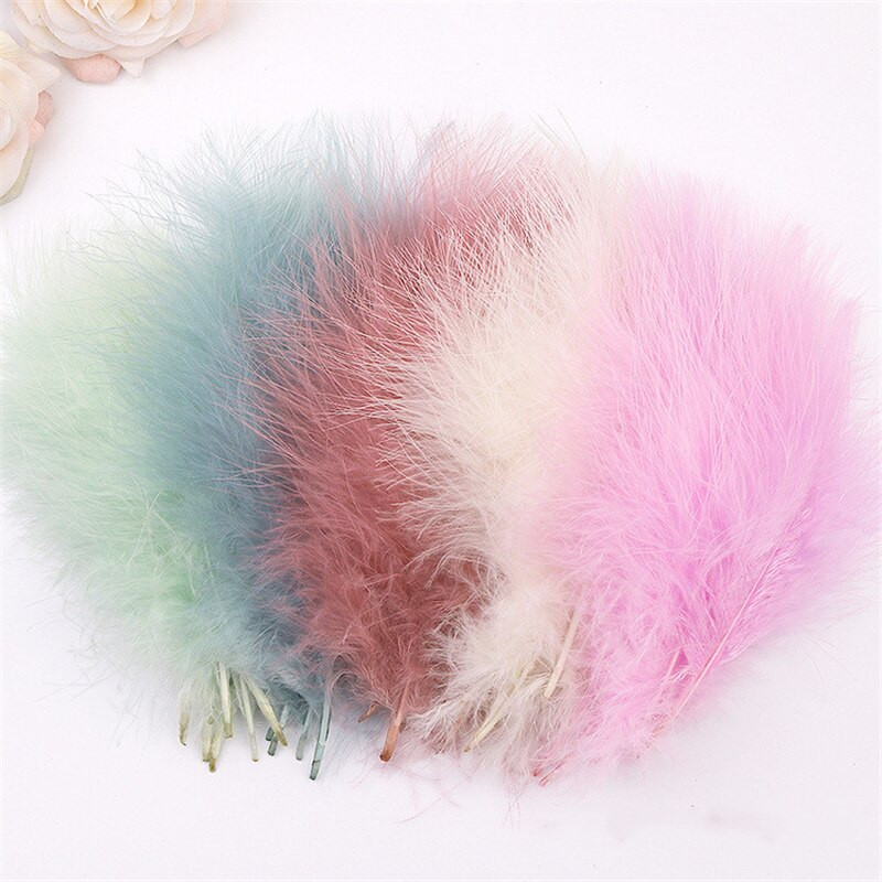 Pene de pui 10-15 cm 4-6 inci Pene naturale de curcan Artizanat de bricolaj pentru carnaval Halloween Craciun Dersses pentru musulm