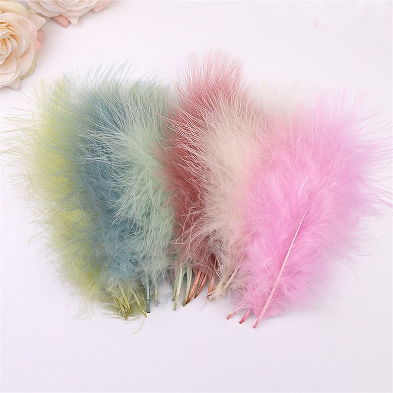 Pene de pui 10-15 cm 4-6 inci Pene naturale de curcan Artizanat de bricolaj pentru carnaval Halloween Craciun Dersses pentru musulm