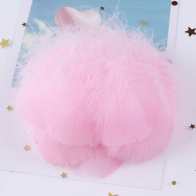 Naturaalsed hanesuled 4-8cm väikesed ujuvad nahast roosad luigesuled meisterdamiseks pulmaehteteks kaunistusploomid 100tk