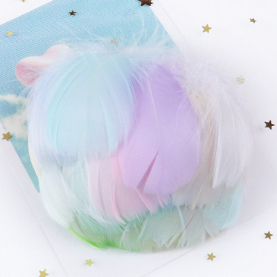 Naturaalsed hanesuled 4-8cm väikesed ujuvad nahast roosad luigesuled meisterdamiseks pulmaehteteks kaunistusploomid 100tk