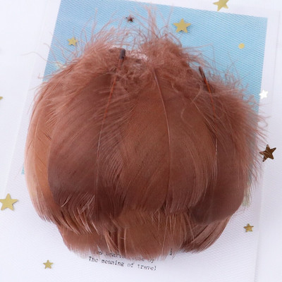 Naturaalsed hanesuled 4-8cm väikesed ujuvad nahast roosad luigesuled meisterdamiseks pulmaehteteks kaunistusploomid 100tk