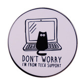 C1928 Mustad kassid emailiga nööpnõel Naljakas loomaprossid särk Reväärkott Armas märk Multifilm Ehted kingitus sõpradele