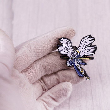 C3100 Аниме Ангелски емайлирани игли Дамски брошки Игли за ревери за раница Значки за облекло Бижута Аксесоари за подаръци