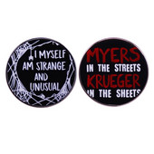 C3240 Halloweeni õudusfilm emailiga nööpnõel Pross rinnamärk revnõel seljakott krae müts naistele meestele ehted kingitused