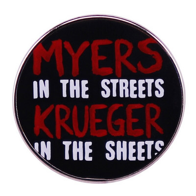 C3240 Halloweeni õudusfilm emailiga nööpnõel Pross rinnamärk revnõel seljakott krae müts naistele meestele ehted kingitused