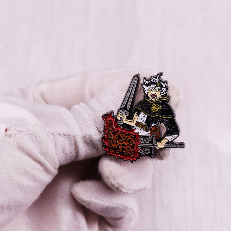 C2384 Black Clover Ace email Accesorii Anime Ace de rever pentru rucsacuri Insigne manga pe rucsac Broșă cadou japonez