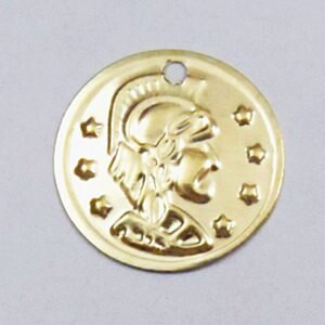 500 tk 29 mm metallist rauast märgid Ilukuninganna peaga mündid Ümmargune külgne auk Õmblustööd kõhutantsusallidele Kulla hõbedaga kaetud