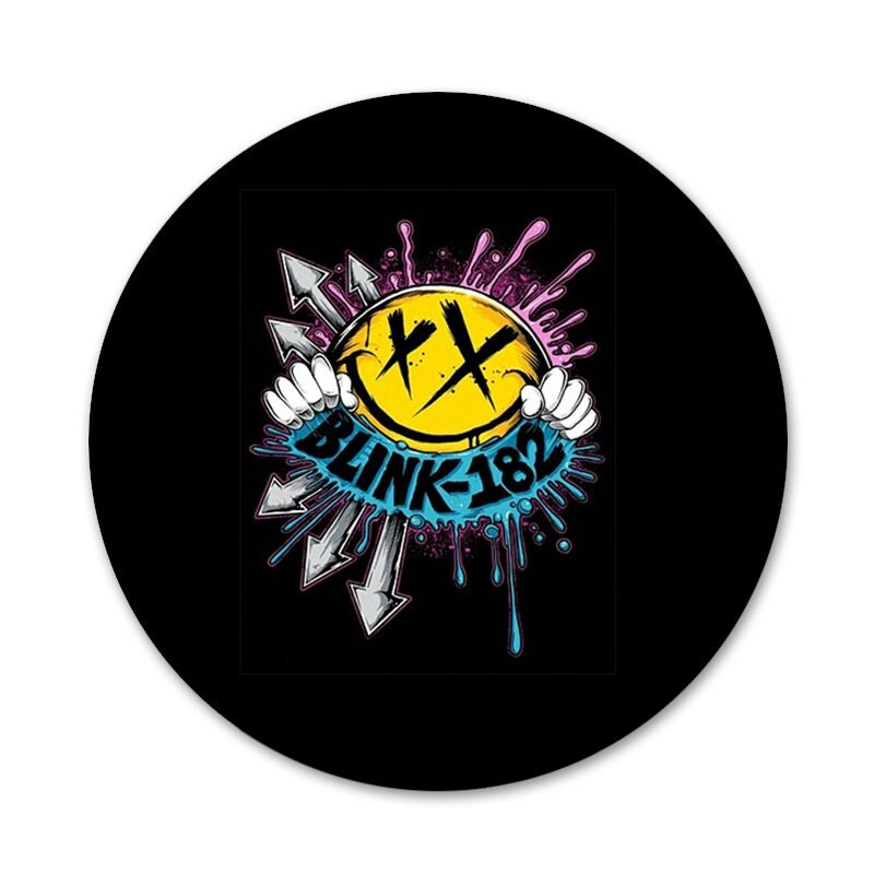 58 mm vilkuv 182 riba ikoonid nööpnõelad märgi kaunistus prossid metallist märgid seljakoti kaunistamiseks