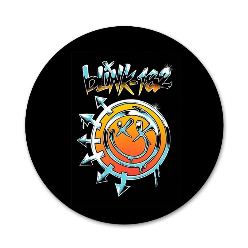 58 mm vilkuv 182 riba ikoonid nööpnõelad märgi kaunistus prossid metallist märgid seljakoti kaunistamiseks