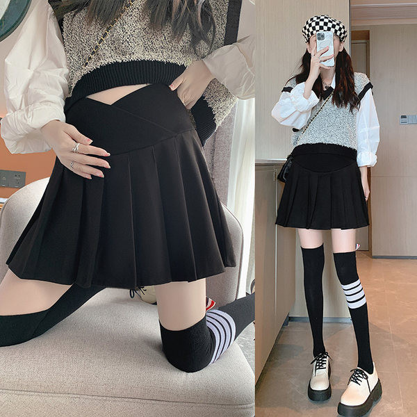 Ženska plisirana suknja za trudnice