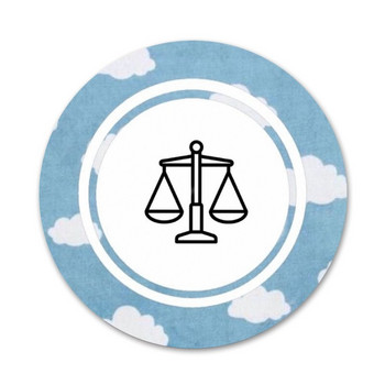 58 mm Law Justice logo Direito Значка Брошка Аксесоари за игли за дрехи Раница Декорация подарък