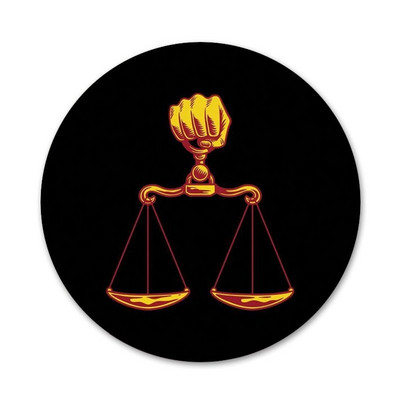 58 mm Law Justice logo Direito značka broš igla dodaci za odjeću ruksak ukras dar