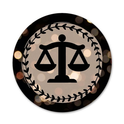 58 mm Law Justice logo Direito značka broš igla dodaci za odjeću ruksak ukras dar