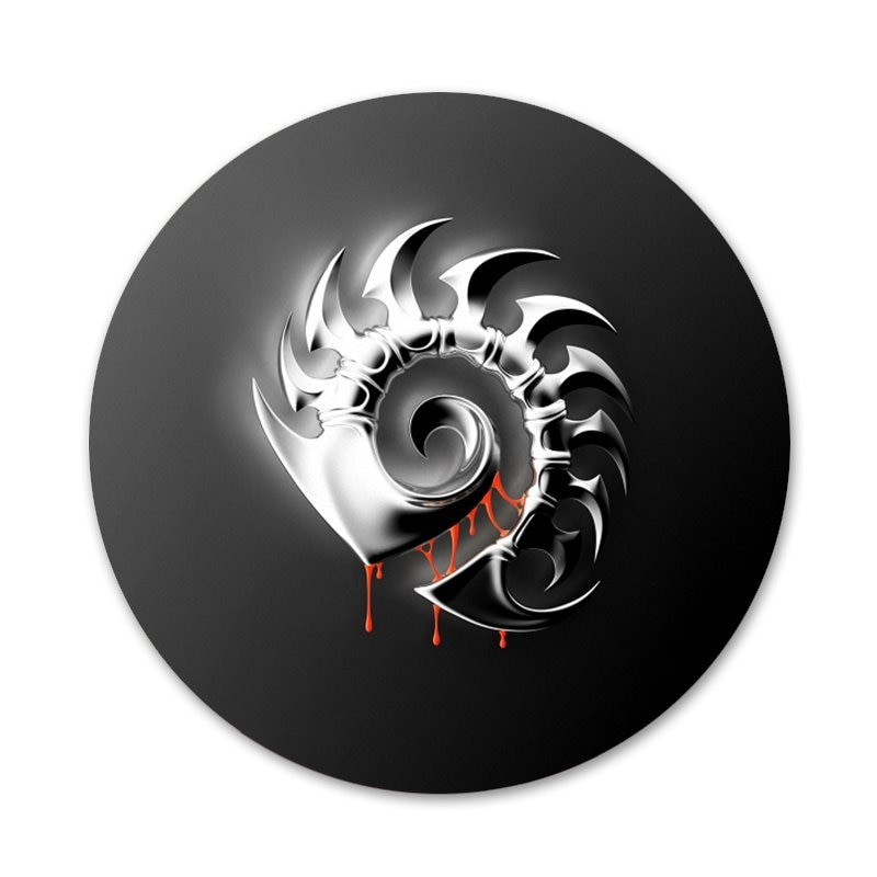 58mm starcraft 2 zerg Protoss logo Ikone Igle Dekoracija značke Broševi Metalne značke za odjeću Dekoracija ruksaka