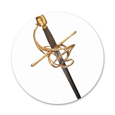 Săbii de scrimă sportivă de 58 mm Icoane șic Ace Insignă Decorare Broșe Insigne metalice pentru haine Decorare rucsac