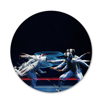 Săbii de scrimă sportivă de 58 mm Icoane șic Ace Insignă Decorare Broșe Insigne metalice pentru haine Decorare rucsac