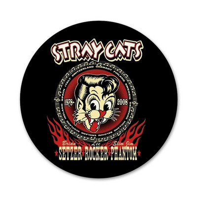 Stray Cats Rockabilly Icons Igle Dekoracija znački Broševi Metalne značke za dekoraciju ruksaka