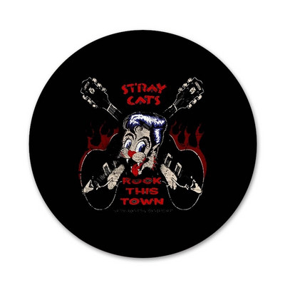 Stray Cats Rockabilly Icons Igle Dekoracija znački Broševi Metalne značke za dekoraciju ruksaka