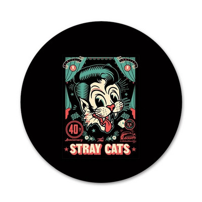 Stray Cats Rockabilly Icons Igle Dekoracija znački Broševi Metalne značke za dekoraciju ruksaka