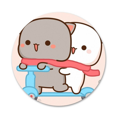 slatka mochi breskva mačka Bedž Broš Igla Dodaci za odjeću Ruksak Dekoracija dar