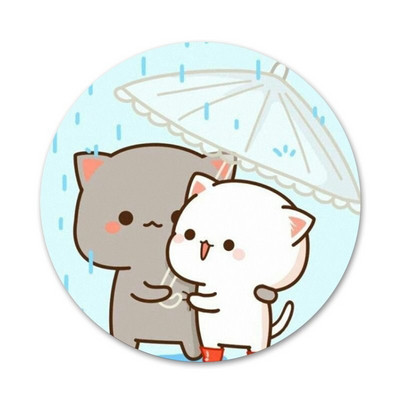 slatka mochi breskva mačka Bedž Broš Igla Dodaci za odjeću Ruksak Dekoracija dar