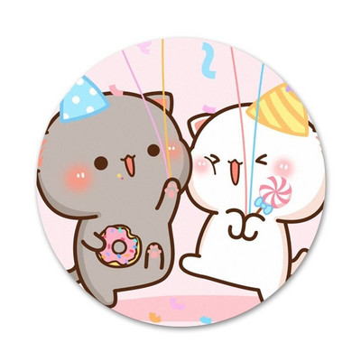 slatka mochi breskva mačka Bedž Broš Igla Dodaci za odjeću Ruksak Dekoracija dar