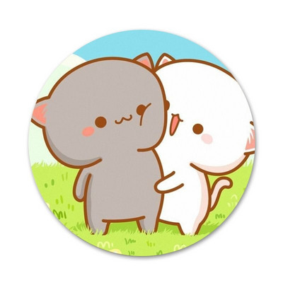 slatka mochi breskva mačka Bedž Broš Igla Dodaci za odjeću Ruksak Dekoracija dar