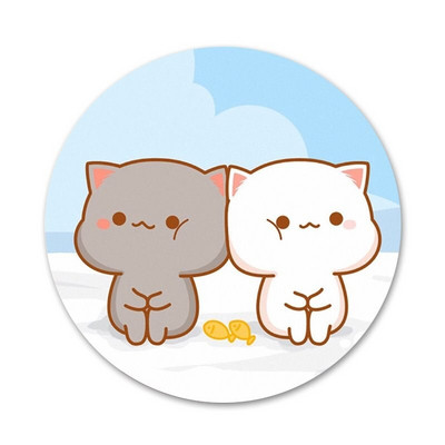 slatka mochi breskva mačka Bedž Broš Igla Dodaci za odjeću Ruksak Dekoracija dar