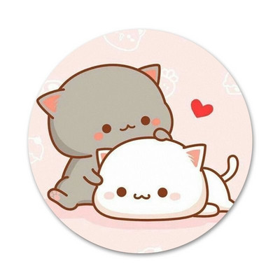 slatka mochi breskva mačka Bedž Broš Igla Dodaci za odjeću Ruksak Dekoracija dar