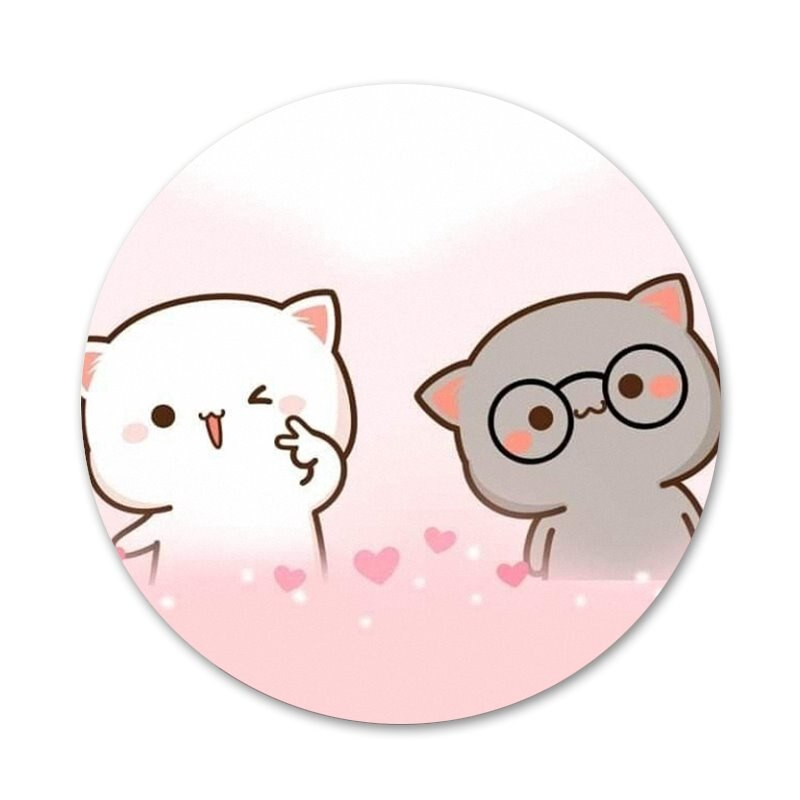 slatka mochi breskva mačka Bedž Broš Igla Dodaci za odjeću Ruksak Dekoracija dar