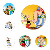 Asterix and Obelix Classic Icons Pins Διακοσμητικό σήμα Καρφίτσες Μεταλλικές κονκάρδες για διακόσμηση σακιδίων πλάτης 58mm