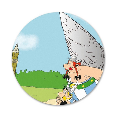 Asterix and Obelix Classic Icons Pins Διακοσμητικό σήμα Καρφίτσες Μεταλλικές κονκάρδες για διακόσμηση σακιδίων πλάτης 58mm