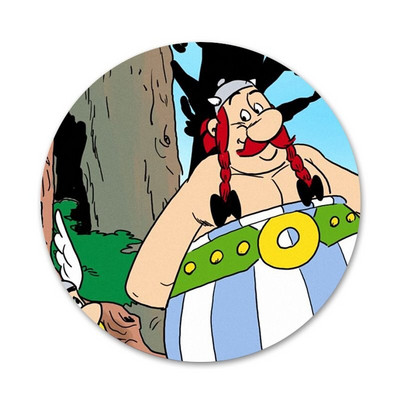 Asterix and Obelix Classic Icons Pins Διακοσμητικό σήμα Καρφίτσες Μεταλλικές κονκάρδες για διακόσμηση σακιδίων πλάτης 58mm