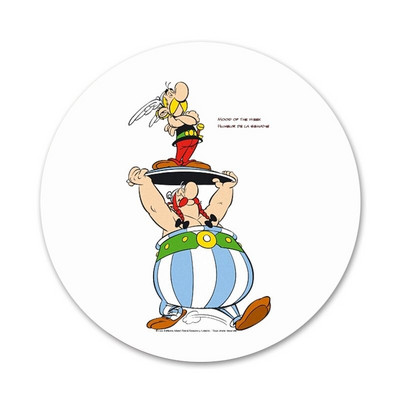 Asterix and Obelix Classic Icons Pins Διακοσμητικό σήμα Καρφίτσες Μεταλλικές κονκάρδες για διακόσμηση σακιδίων πλάτης 58mm