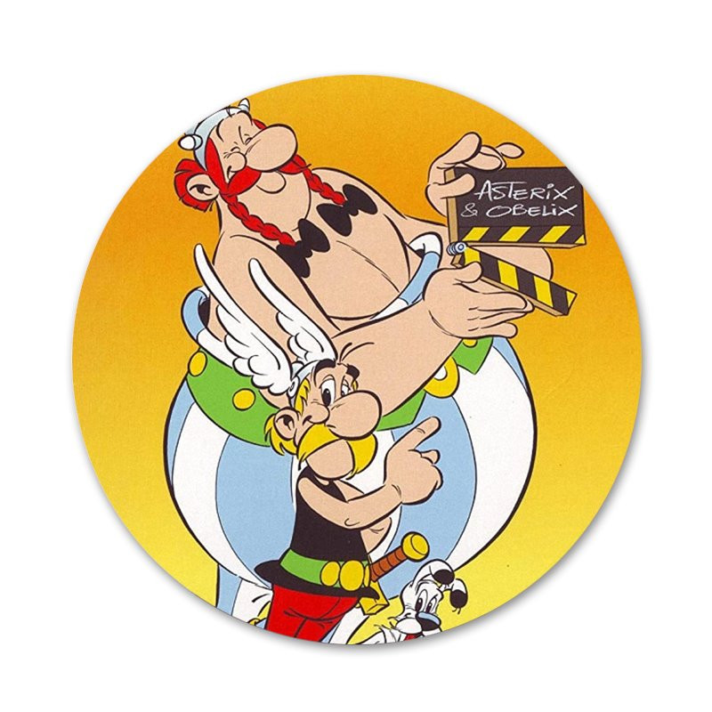 Asterix and Obelix Classic Icons Pins Διακοσμητικό σήμα Καρφίτσες Μεταλλικές κονκάρδες για διακόσμηση σακιδίων πλάτης 58mm