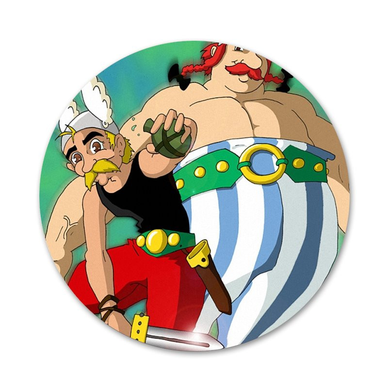 Asterix and Obelix Classic Icons Pins Διακοσμητικό σήμα Καρφίτσες Μεταλλικές κονκάρδες για διακόσμηση σακιδίων πλάτης 58mm