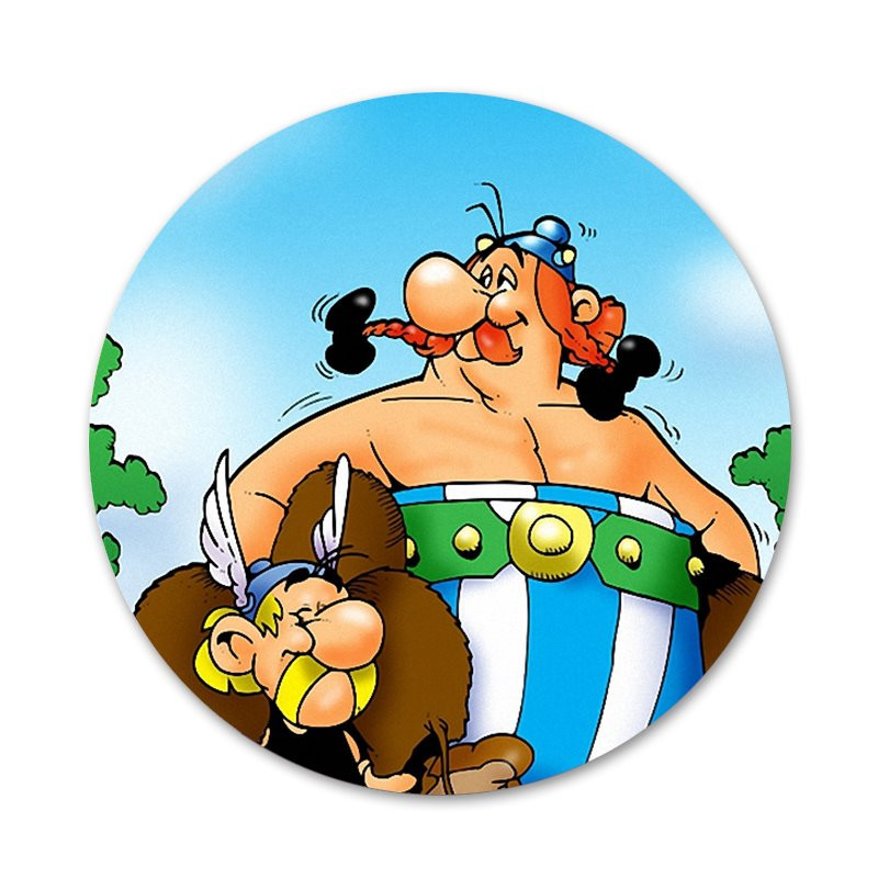 Asterix and Obelix Classic Icons Pins Διακοσμητικό σήμα Καρφίτσες Μεταλλικές κονκάρδες για διακόσμηση σακιδίων πλάτης 58mm