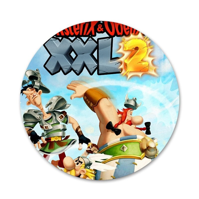 Asterix and Obelix Classic Icons Pins Διακοσμητικό σήμα Καρφίτσες Μεταλλικές κονκάρδες για διακόσμηση σακιδίων πλάτης 58mm