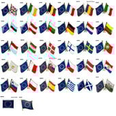 10 komada puno Zastava Laple Pin Značka Broš Europsko prijateljstvo Ujedinjeno Kraljevstvo Škotska Irska Wales Belgija Francuska Rumunjska