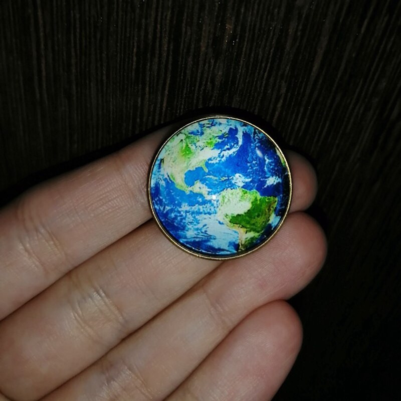 Insignă broască țestoasă Retro Animal de mare Delfin Broșă rotundă din cristal de sticlă Personalizat DIY Haine Genți Accesorii de decorare pălărie