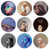 Ariana Grande AG Rainbow Sweetener Icons Pins Dekoracija znački Broševi Metalne značke za odjeću Dekoracija ruksaka 58 mm