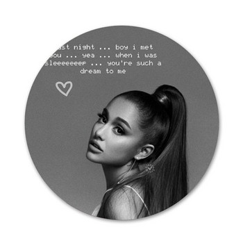 Ariana Grande AG Rainbow Sweetener Icons Pins Декорация на значки Брошки Метални значки за дрехи Декорация на раница 58 mm