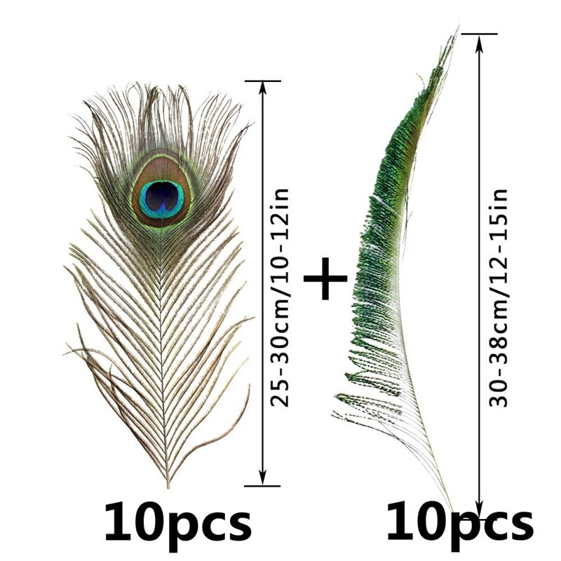 10 vnt./stal. Natūralios povo plunksnos rankdarbiams Stalo centriniai elementai povai kardas dekoratyvinės plunksnos „pasidaryk pats“ rankdarbių priedai