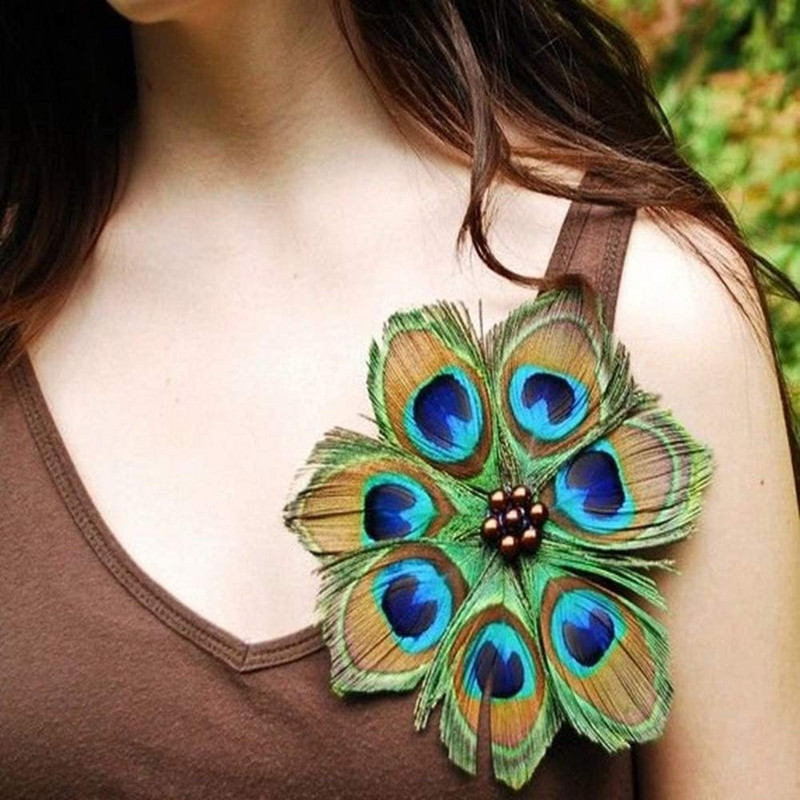 10 vnt./stal. Natūralios povo plunksnos rankdarbiams Stalo centriniai elementai povai kardas dekoratyvinės plunksnos „pasidaryk pats“ rankdarbių priedai