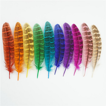 Продажба на едро 10-15 см пера от женски фазан Създаване на бижута Цветни занаятчийски аксесоари Естествени сливи Направи си сам празнични декорации