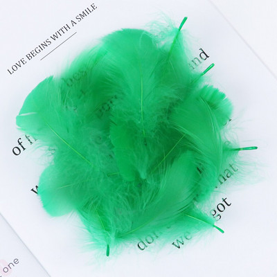 100 vnt./pak. Natūralios gulbės plunksnos plūduriuojančios žąsies plunksnos Dažytos odos rožinės spalvos plunksnos, skirtos pasidaryk pats, vakarėlio dovanos, dekoravimo aksesuaras